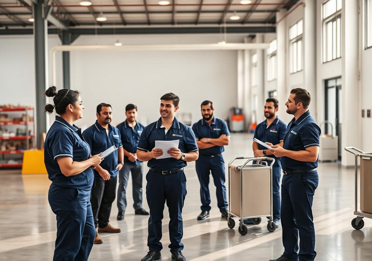 Urbanox manpower briefing for cleaning company operations